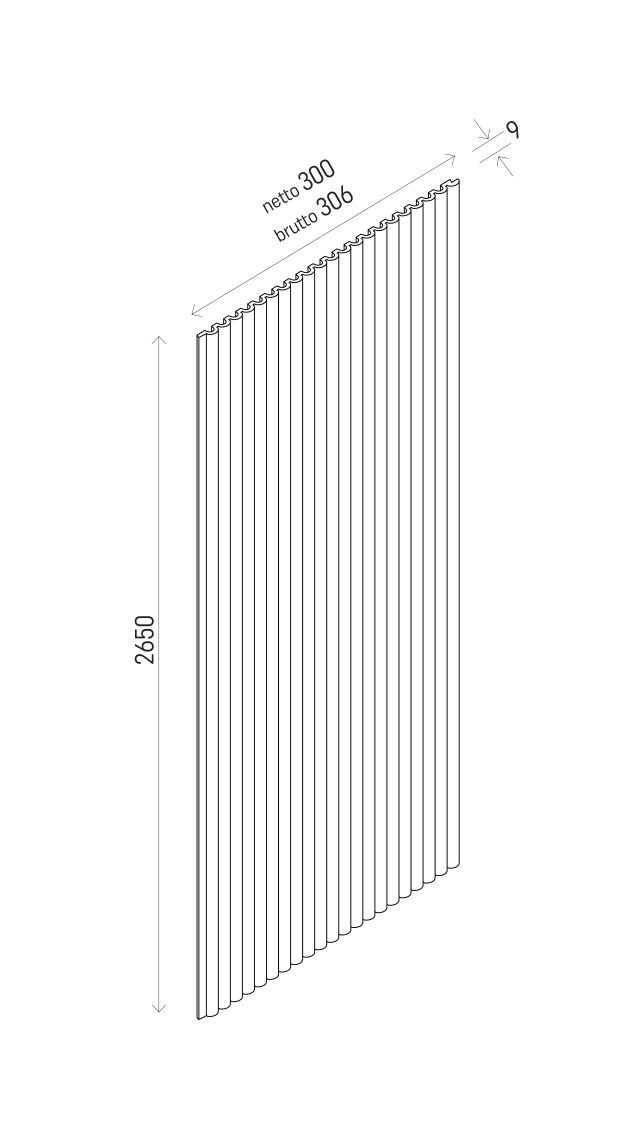 VOX Linerio XS-Line Paneles de pared ovalados - Blanco