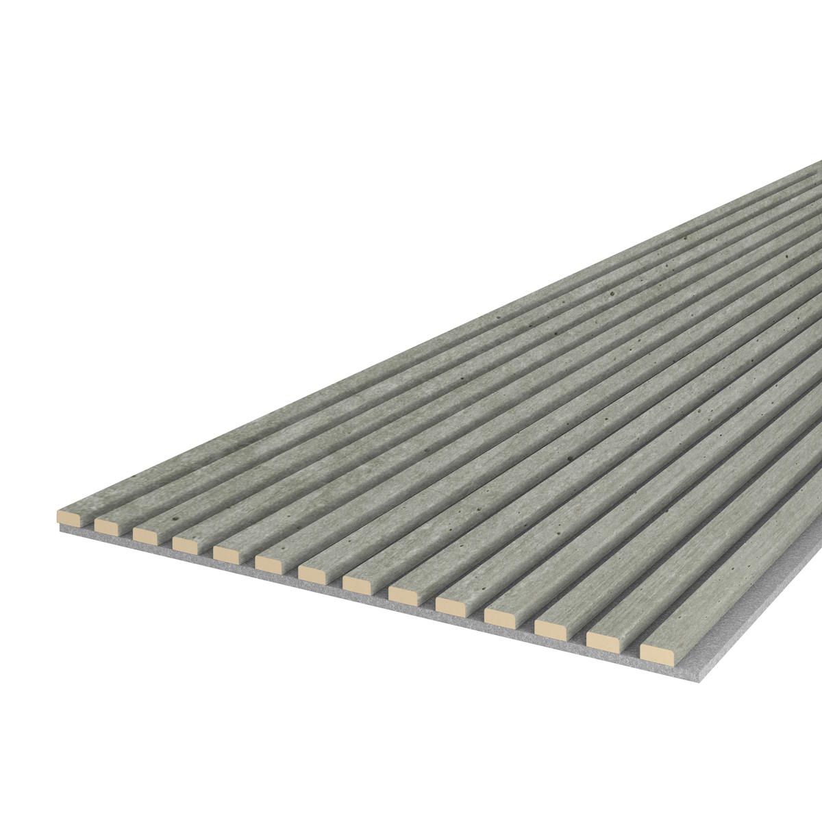 Panneau acoustique Acoustic+ Béton 2400 x 600 mm - feutre acoustique gris