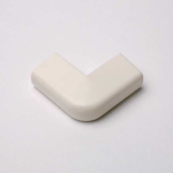 Angle extérieur pour plinthes flex pour revêtement du sol blanc