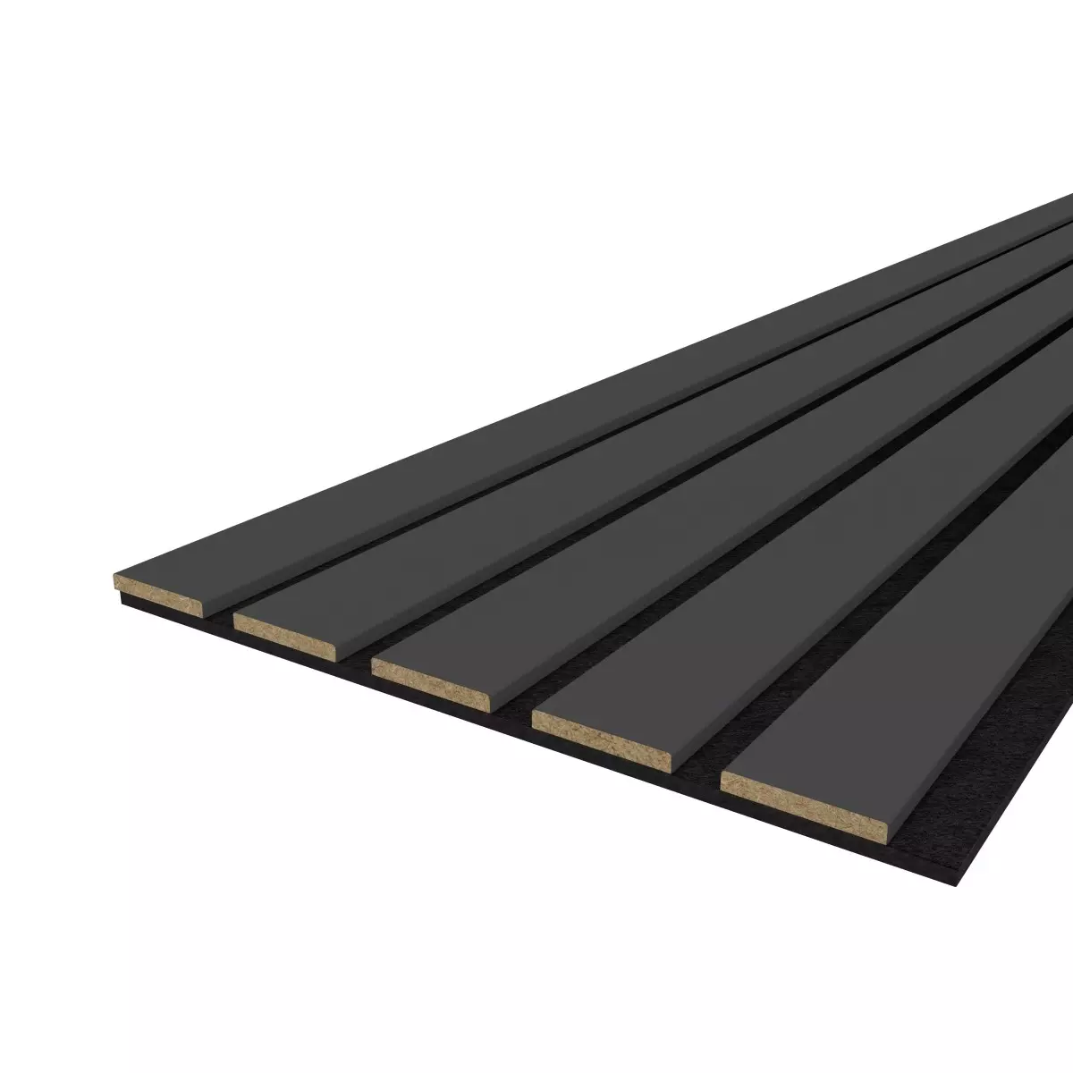 Akustikpaneel LX - Filzfarbe Schwarz 2600x400mm - verschiedene Farbe
