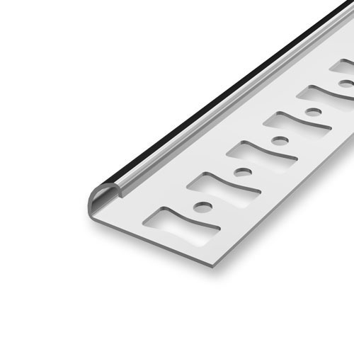 Profilé aluminium en quart de cercle « type R » 10mm - Argenté