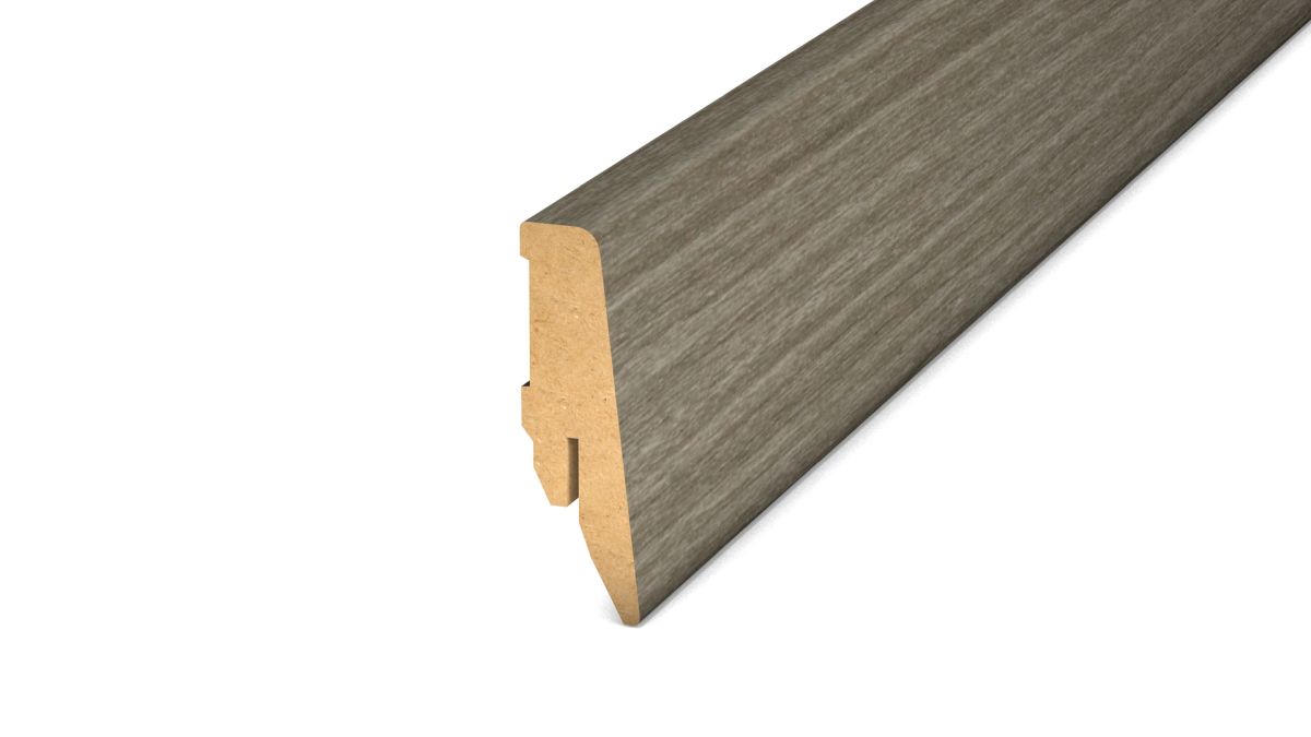 Prinz MDF-plinthe 18 x 58 mm - N° 809 - Alpenlärche grau - 250 cm