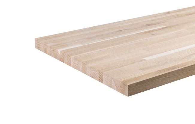 Motif - panneau abouté en chêne massif - finition brute