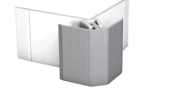 MuraTec Alu-Außenwinkel, Edelstahl gebürstet - für Belagstärken 6,0 - 9,0 mm