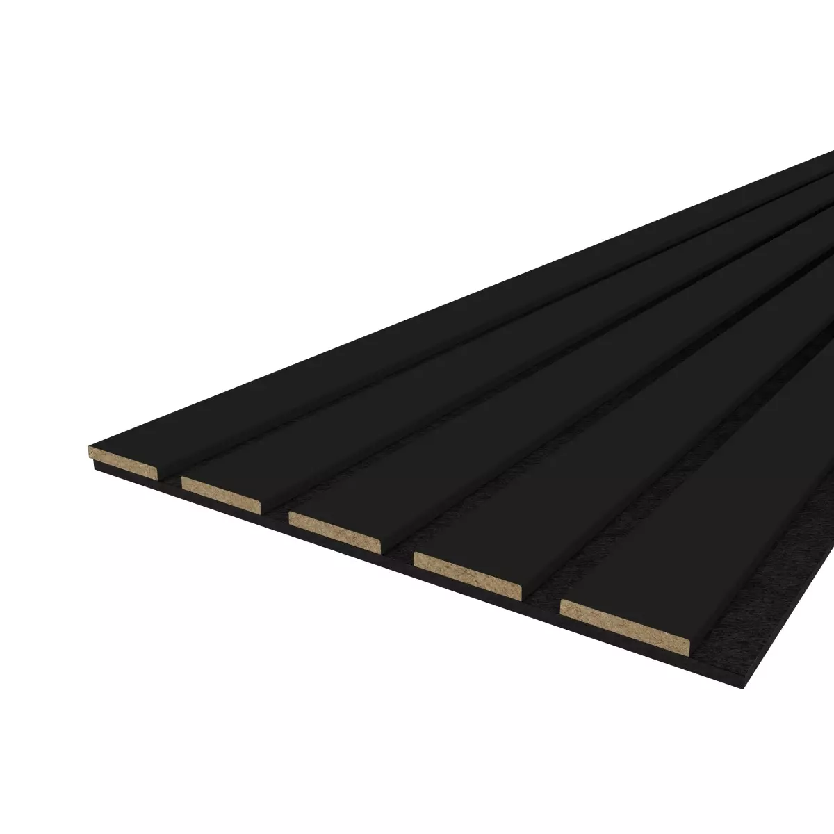Akustikpaneel LX - Filzfarbe Schwarz 2600x400mm - verschiedene Farbe