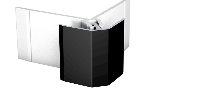 Cornière extérieure MuraTec en aluminium, noir - pour épaisseurs de revêtement 6,0 - 9,0 mm