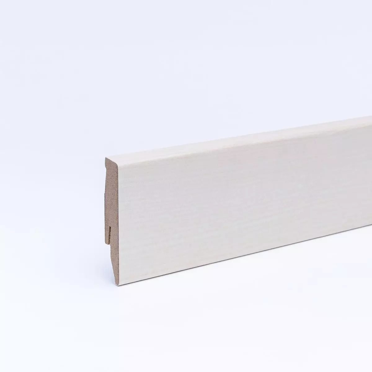 Furnier-Sockelleiste 60 mm Ahorn gelackt