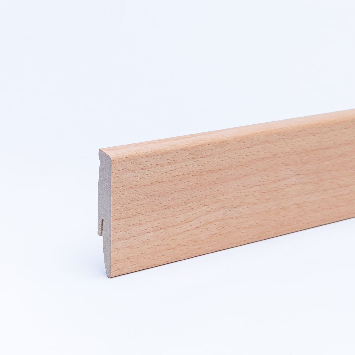 Plinthe placage en bois véritable hêtre huilé 60 mm