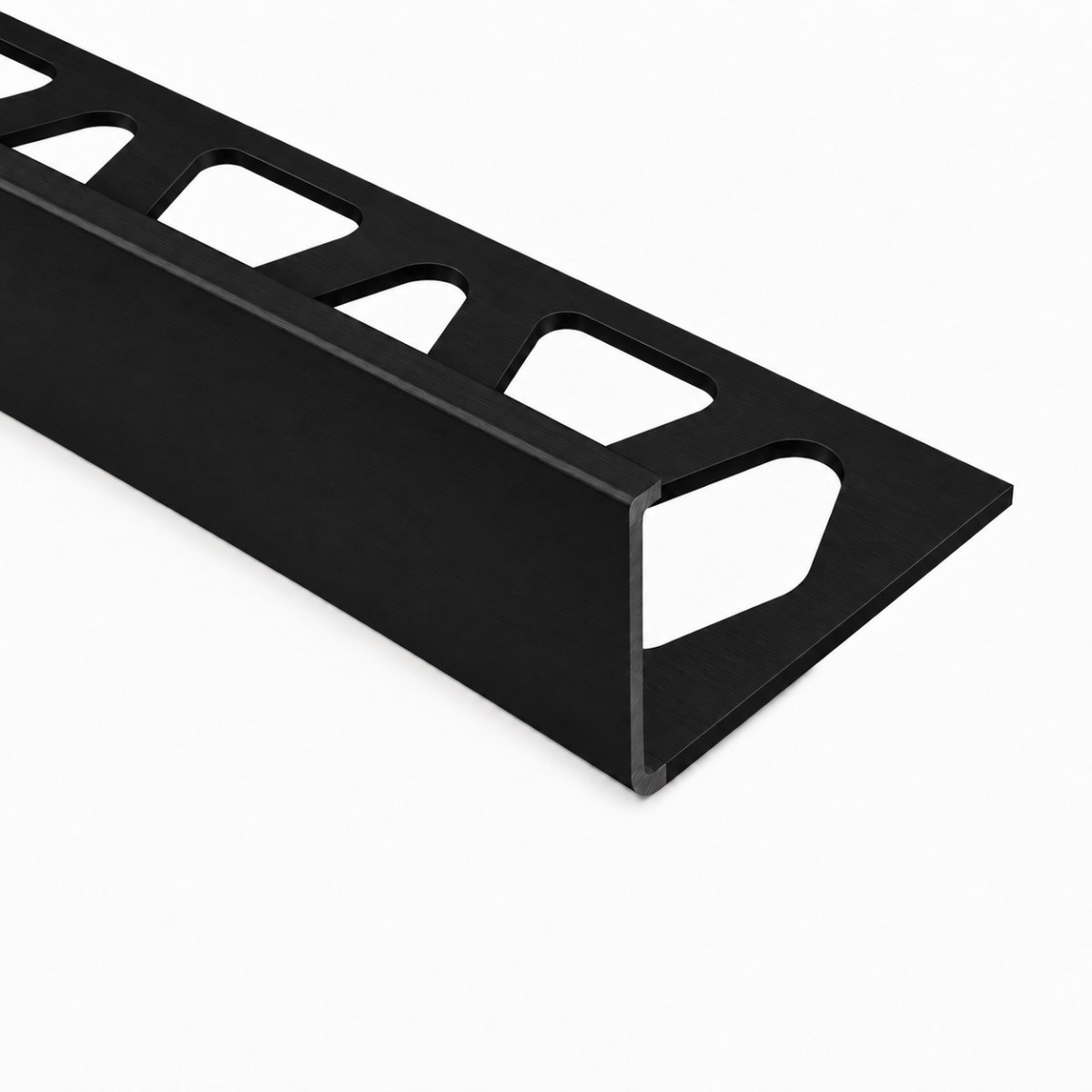 Profilé pour carrelage en aluminium bord de finition graphite 8 mm