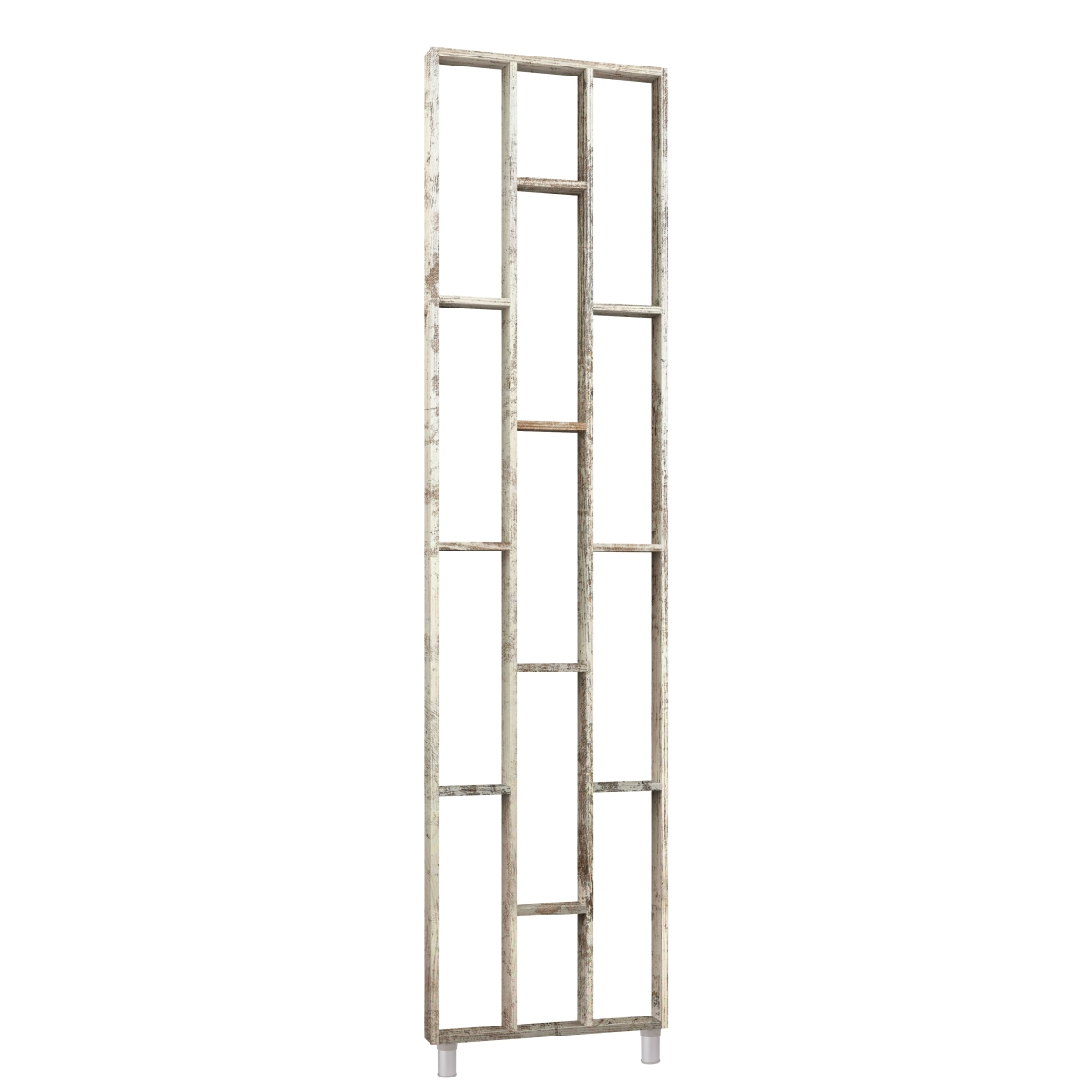 Design Raumteiler, Regalsystem 75x634x2500 mm - Kiefer rustikal