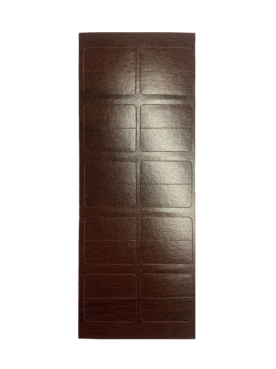 Acabado para lamas de pared/panel 27x12mm roble oscuro