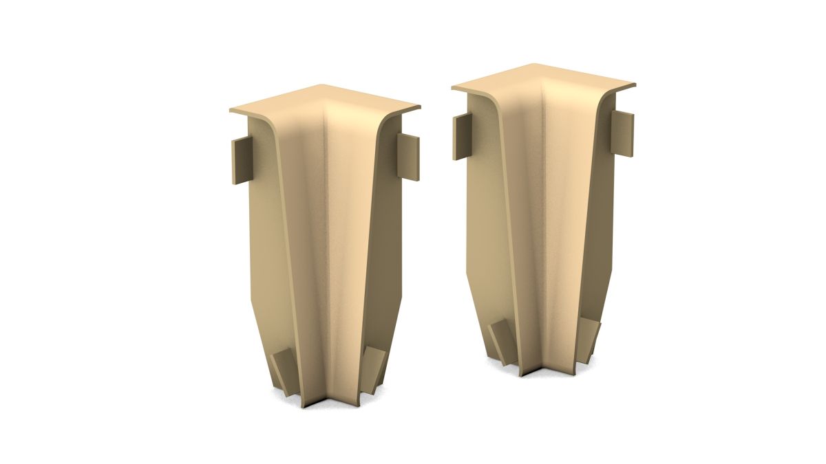Prinz angles intérieurs pour MDF-sockeleiste 18 x 58 mm n° 809. - Creme-beige