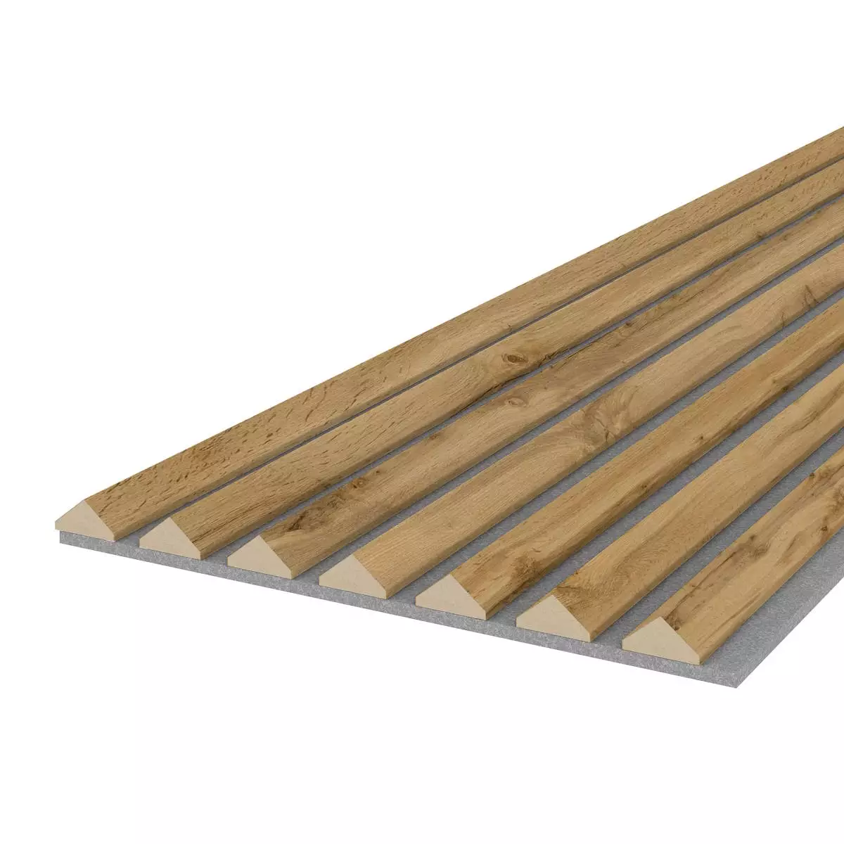 Akustikpaneel K2 - Filzfarbe Grau 2600x400mm - verschiedene Farben