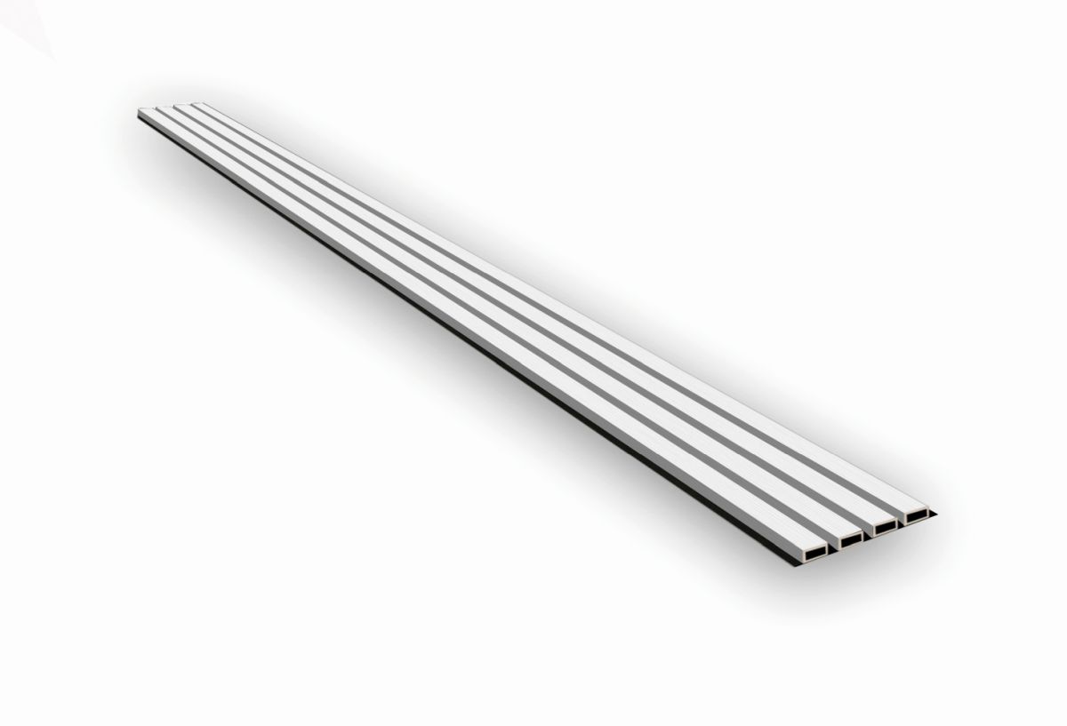 Panel de pared para exteriores de WPC - Blanco