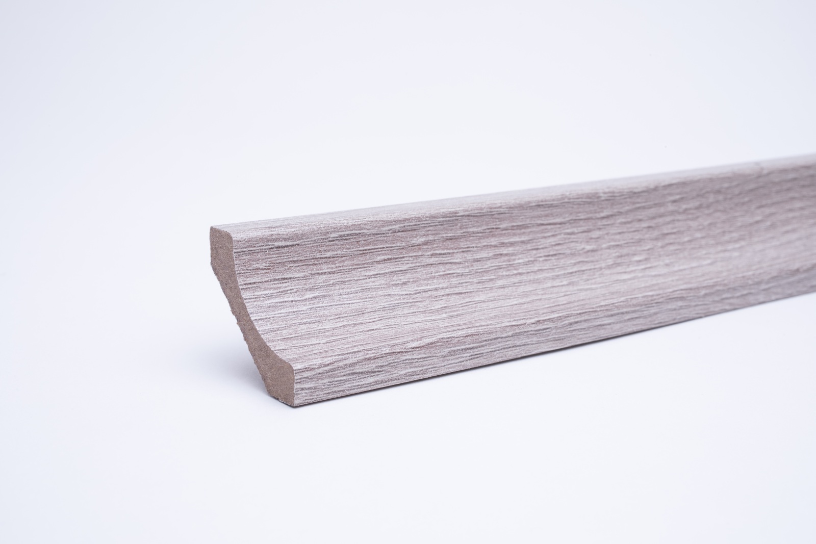 Plinthe de gorge creuse MDF Chêne blanc 22 x 22 x 2600 mm