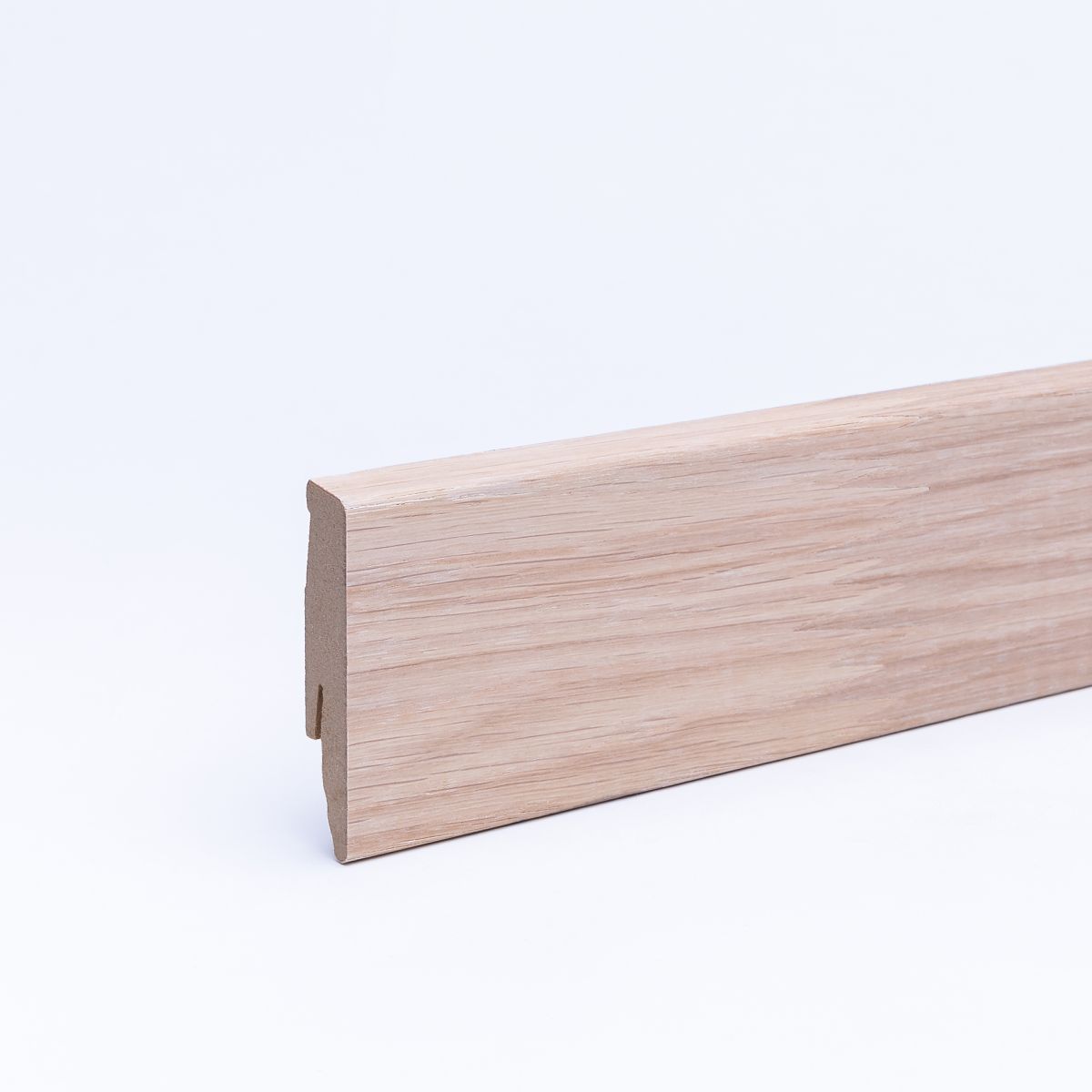 Plinthe placage en bois véritable chêne huilé 60 mm