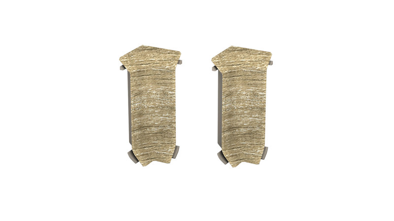 Prinz angles intérieurs - Plastique. pour hartschaum-plinthe 60 mm. - N° 811 - Oak rusty
