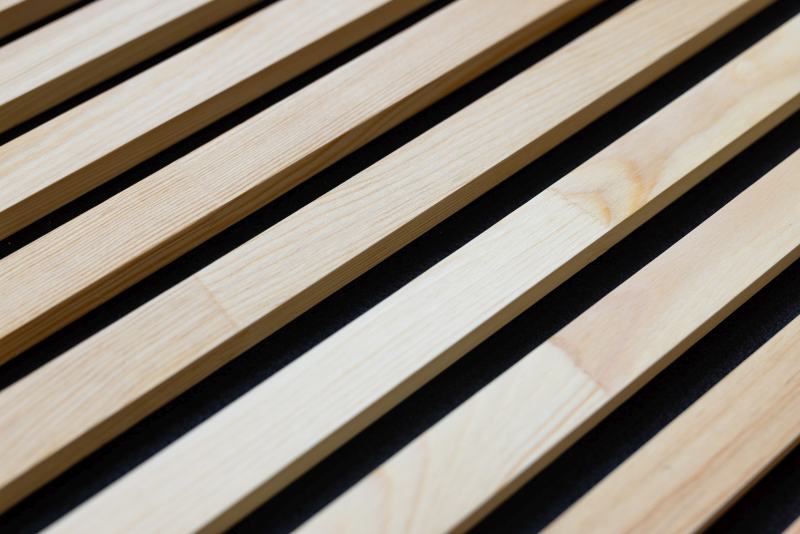 Panneaux acoustiques massifs 2600 x 400 mm pin - huilé