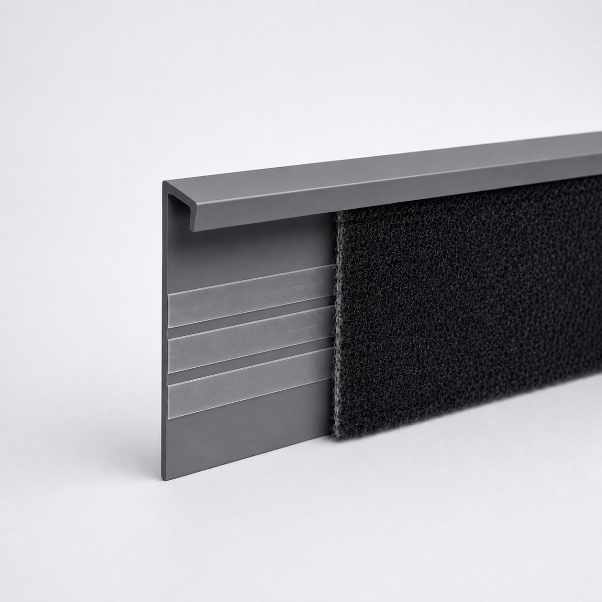 Listones Flex para para moqueta y pavimentos de PVC Gris