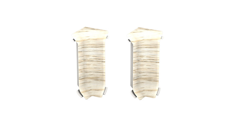 Prinz angles intérieurs - Plastique. pour hartschaum-plinthe 60 mm. - N° 811 - Oak graceland