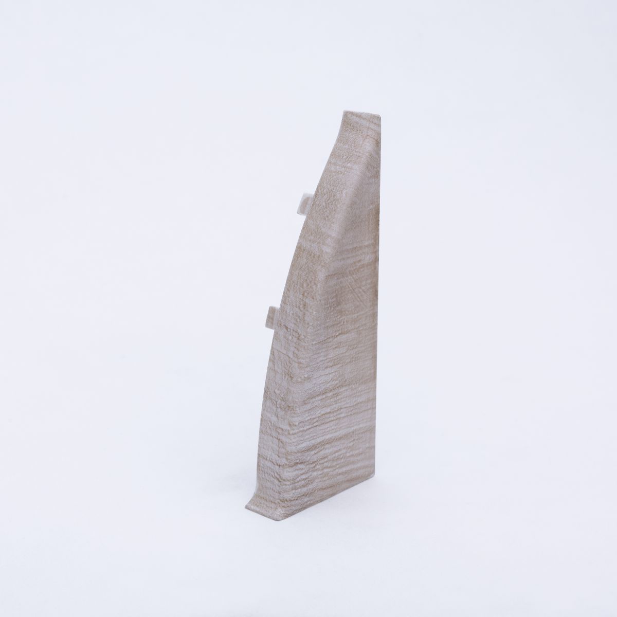 Embout droite pour plinthes flex-duo 65 mm Chéne Blanc