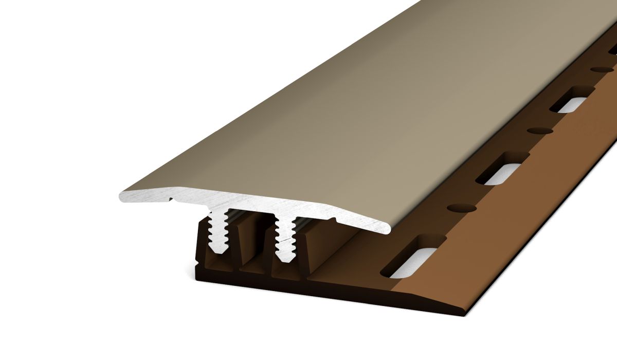 Prinz profi-design profilé de transition 27 mm - N° 322 - Acier inoxydable mat - 100 cm