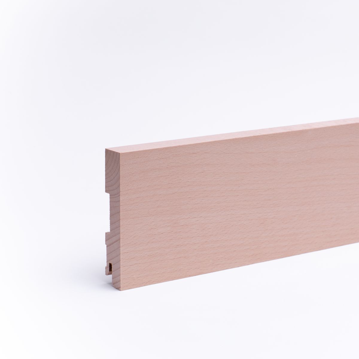 Plinthe en bois véritable carré 100mm hêtre laqué