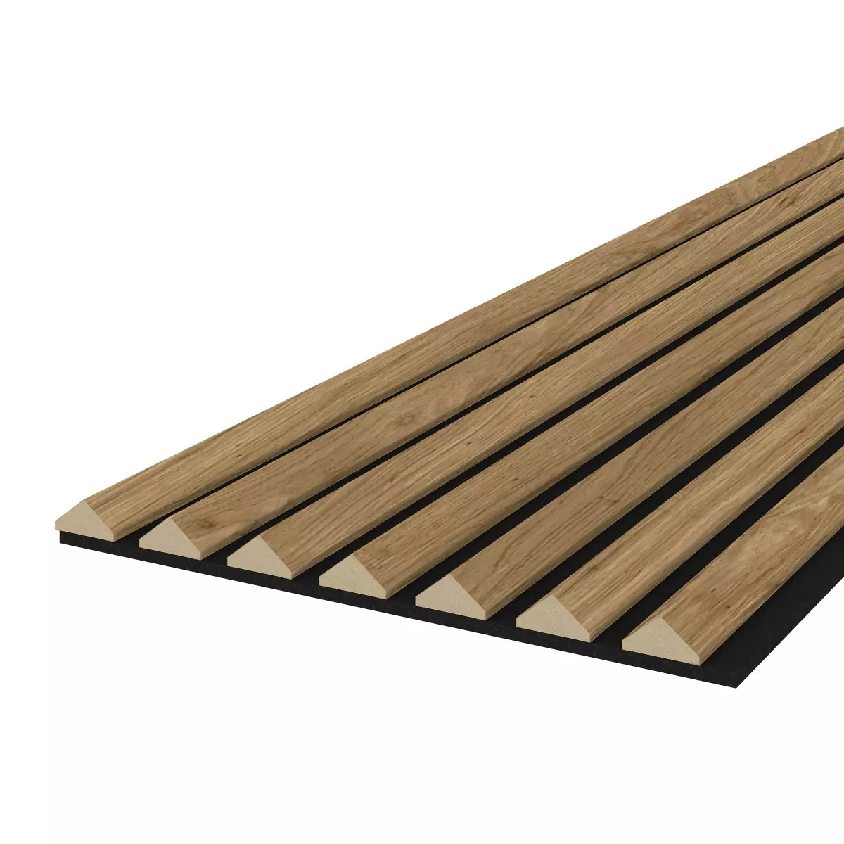 Akustikpaneel K2 - Filzfarbe Schwarz 2600x400mm - verschiedene Farben