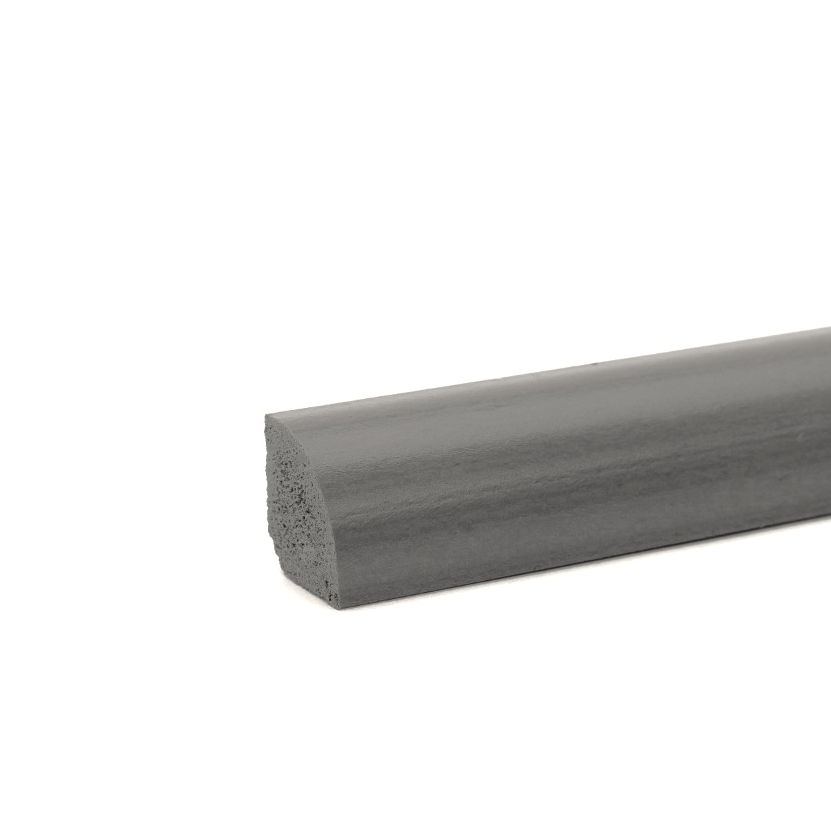 Plinthe quart de rond Gris PVC 14 x 14 x 2500 mm