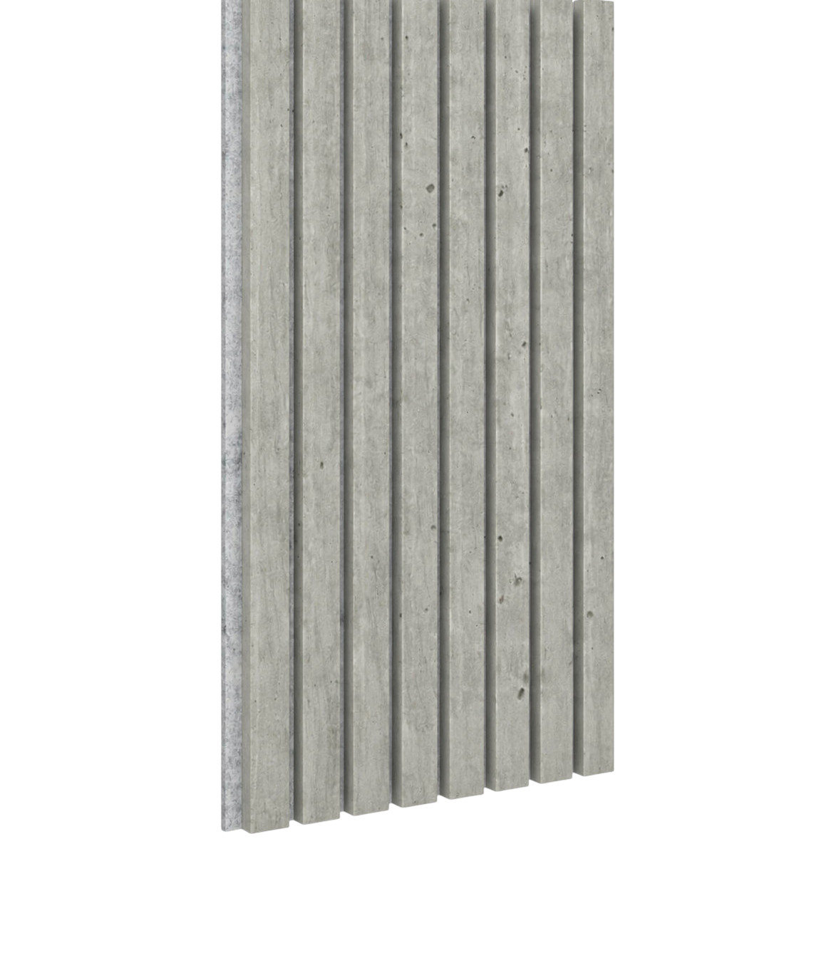 Panneau acoustique Acoustic+ Béton 3000 x 400 mm - Feutre acoustique gris