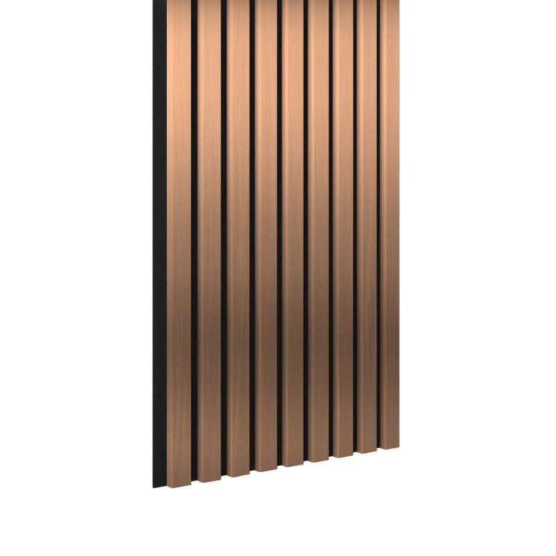 Panneau acoustique Acoustic+ cuivre 3000 x 400 mm - feutre acoustique noir