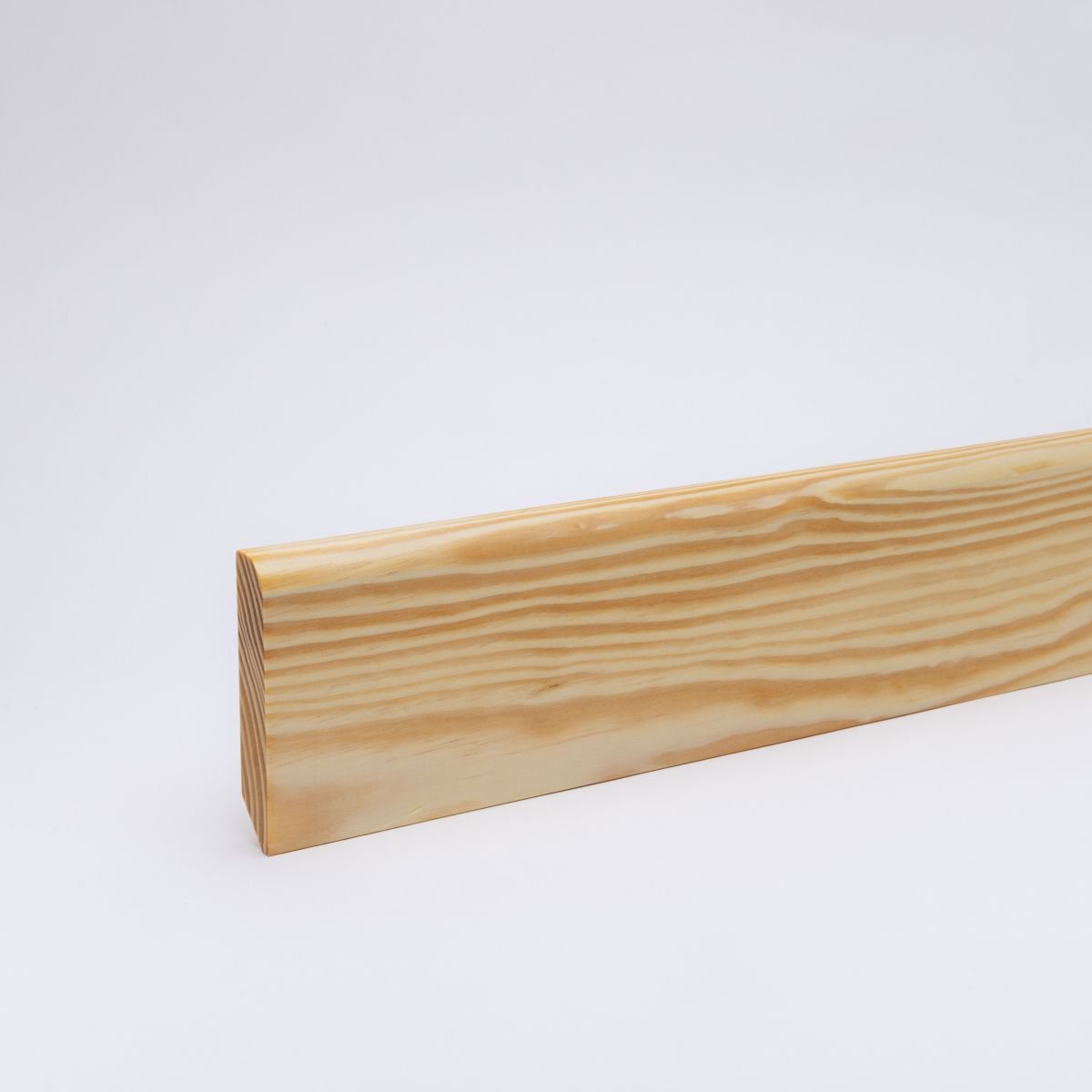 Plinthe en bois massif arrondie 90mm - pin huilé