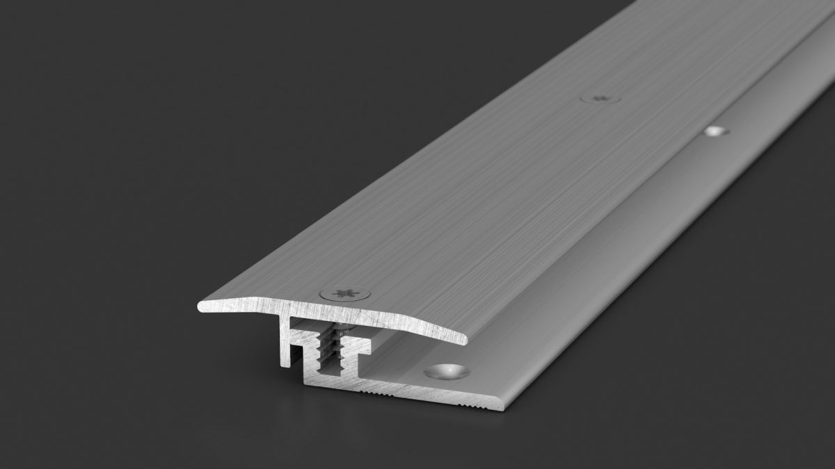 Prinz LPS design profilé de transition 27 mm - N° 326 - Acier inoxydable brossé - 90 cm