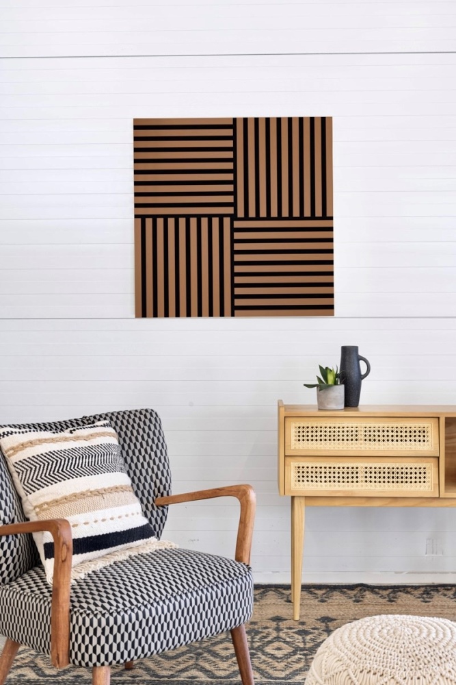 Acoustic+ Akustikpaneel Autumn 400 x 400 mm - Akustikfilz Schwarz