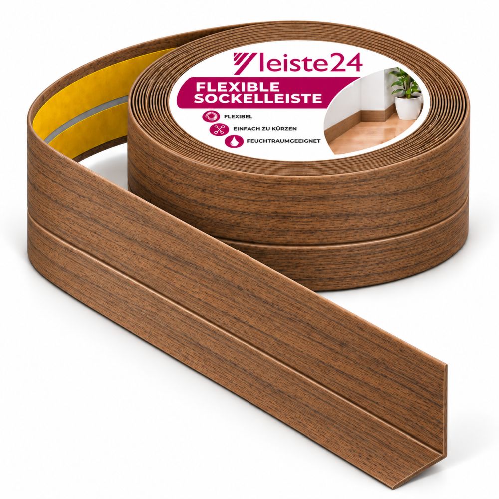 Plinthe souple Noyer 32 x 23mm