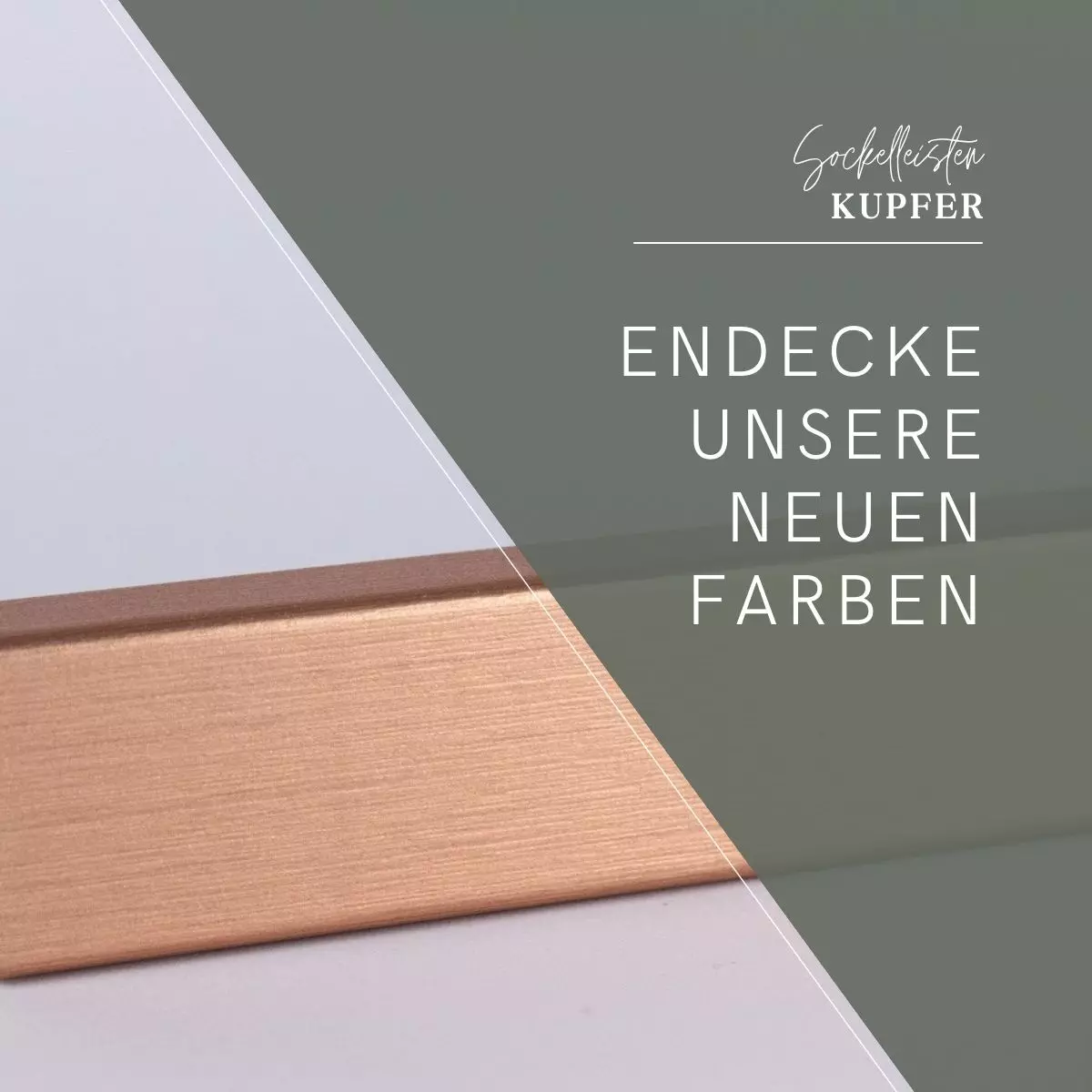 Dekor-Sockelleiste 60 mm Kupfer