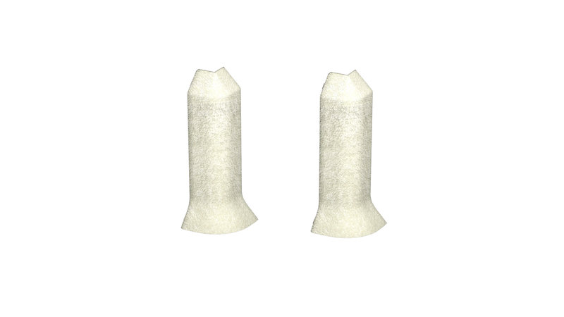 Prinz angles extérieurs - Plastique. pour hartschaum-plinthe 60 mm. - N° 811 - Cloudy beige
