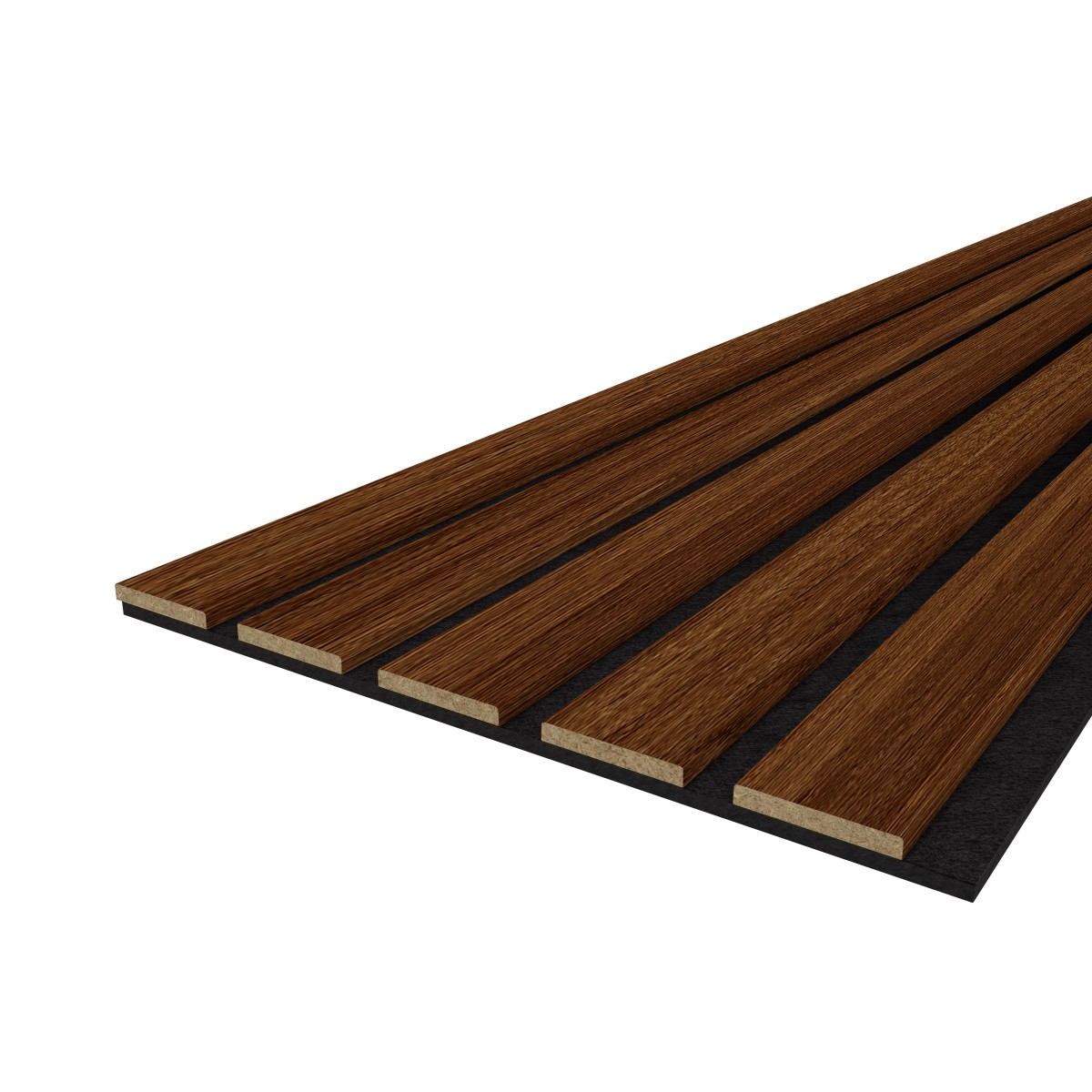 Échantillon LX - Chêne foncé - Feutre acoustique noir