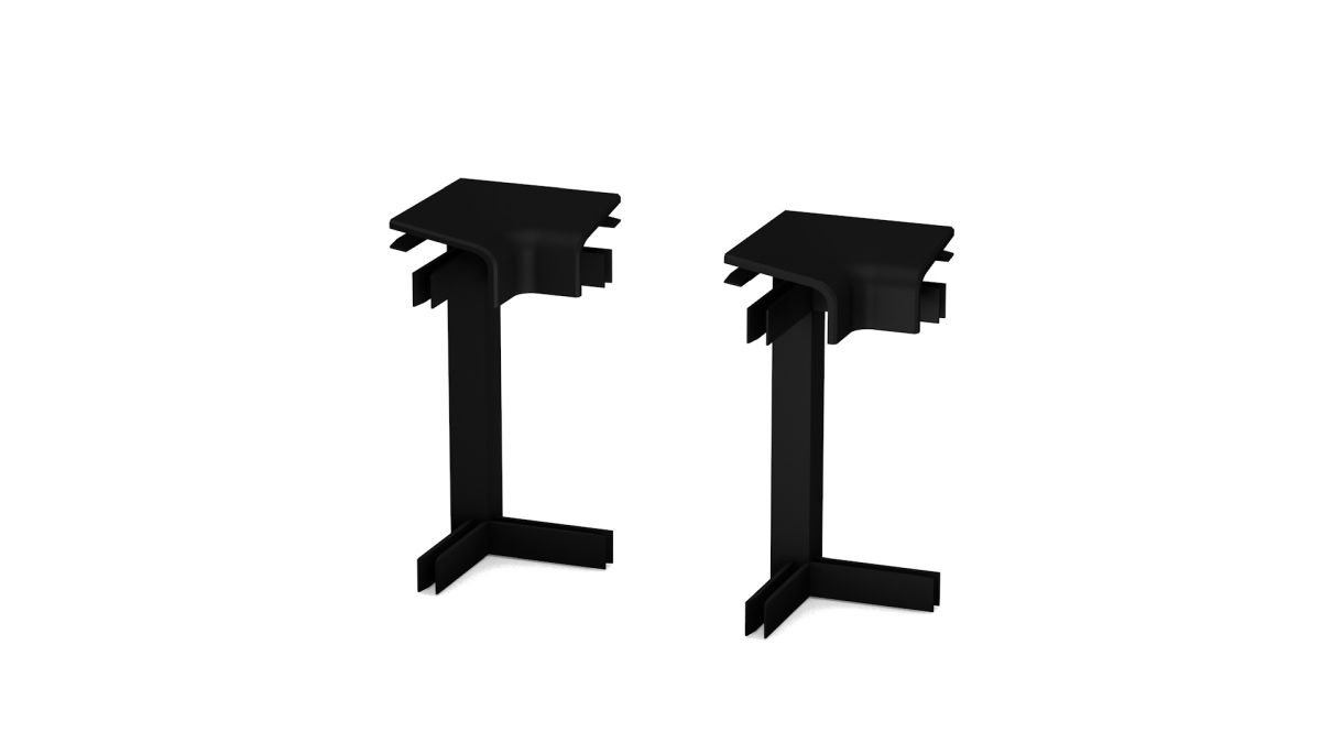 Prinz angles intérieurs - Plastique. pour teppich-einklebeleiste avec steg. - N° 810 - Noir