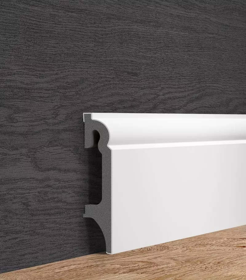 Sockelleiste Espumo ESP301 - 80 mm Weiß