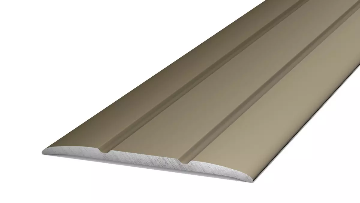 Übergangsprofil 38 mm selbstklebend Edelstahl Matt - 0,90 m