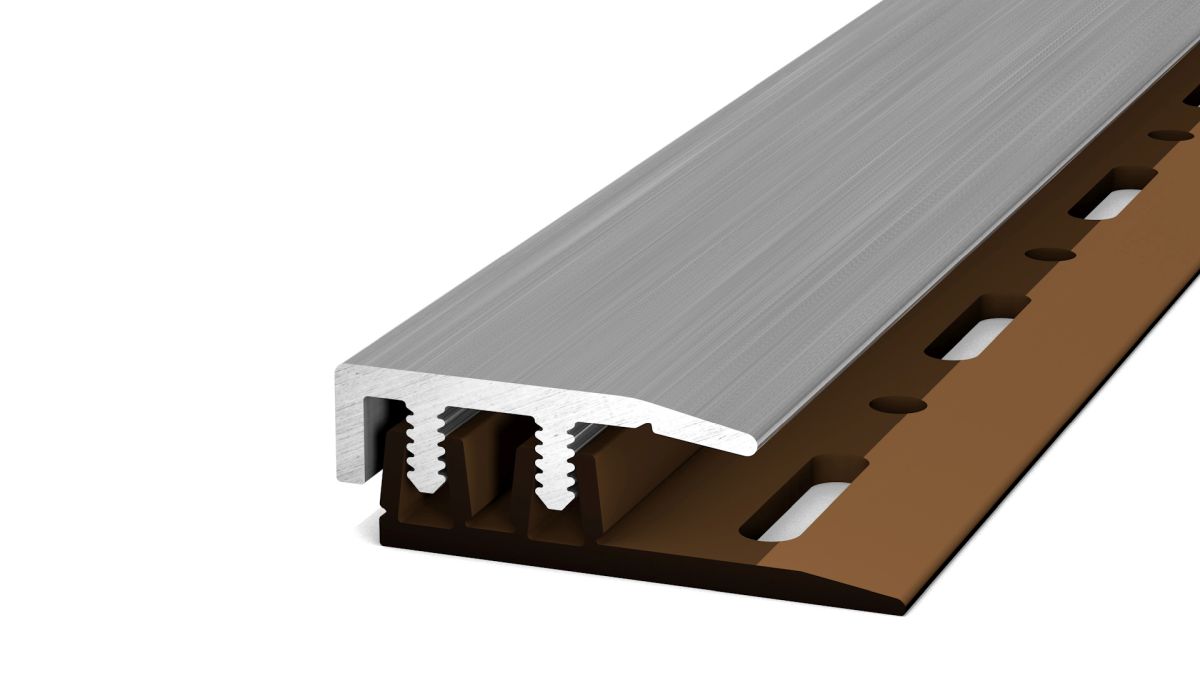Prinz profi-design profilé de finition 21 mm - N° 324 - Acier inoxydable brossé - 100 cm