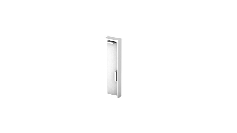 Prinz alu-embout droite pour Cultus45 n° 352 - Argent