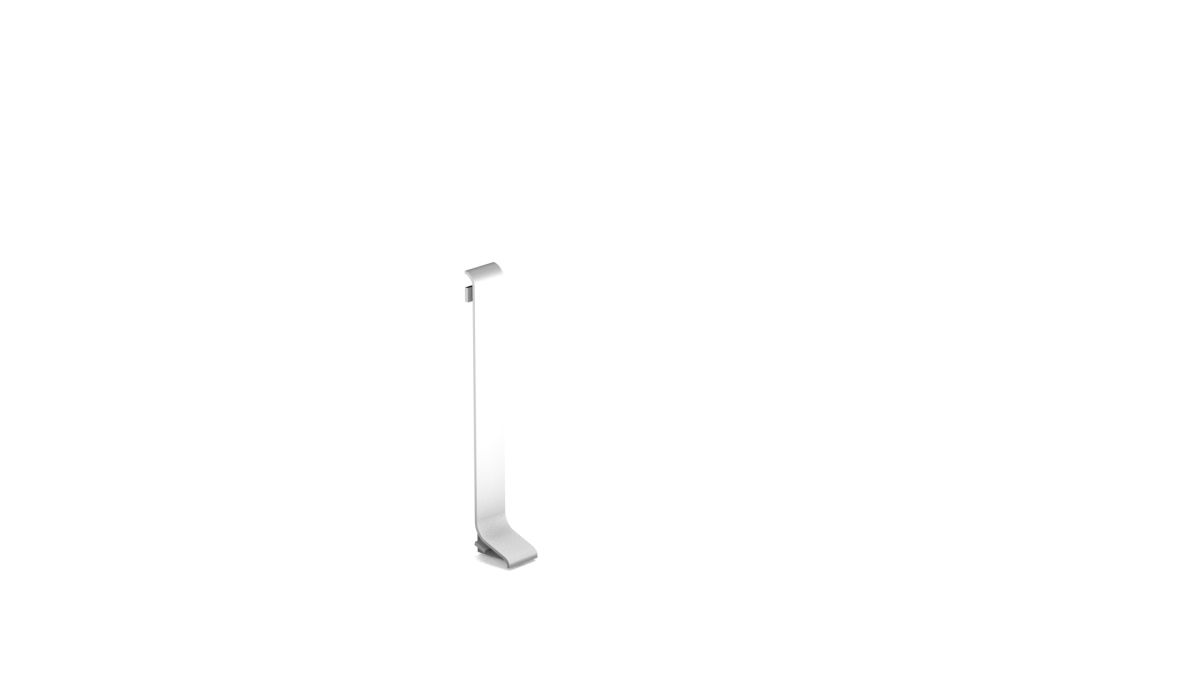 Connecteur pour plinthe aluminium à coller 60mm - Argent