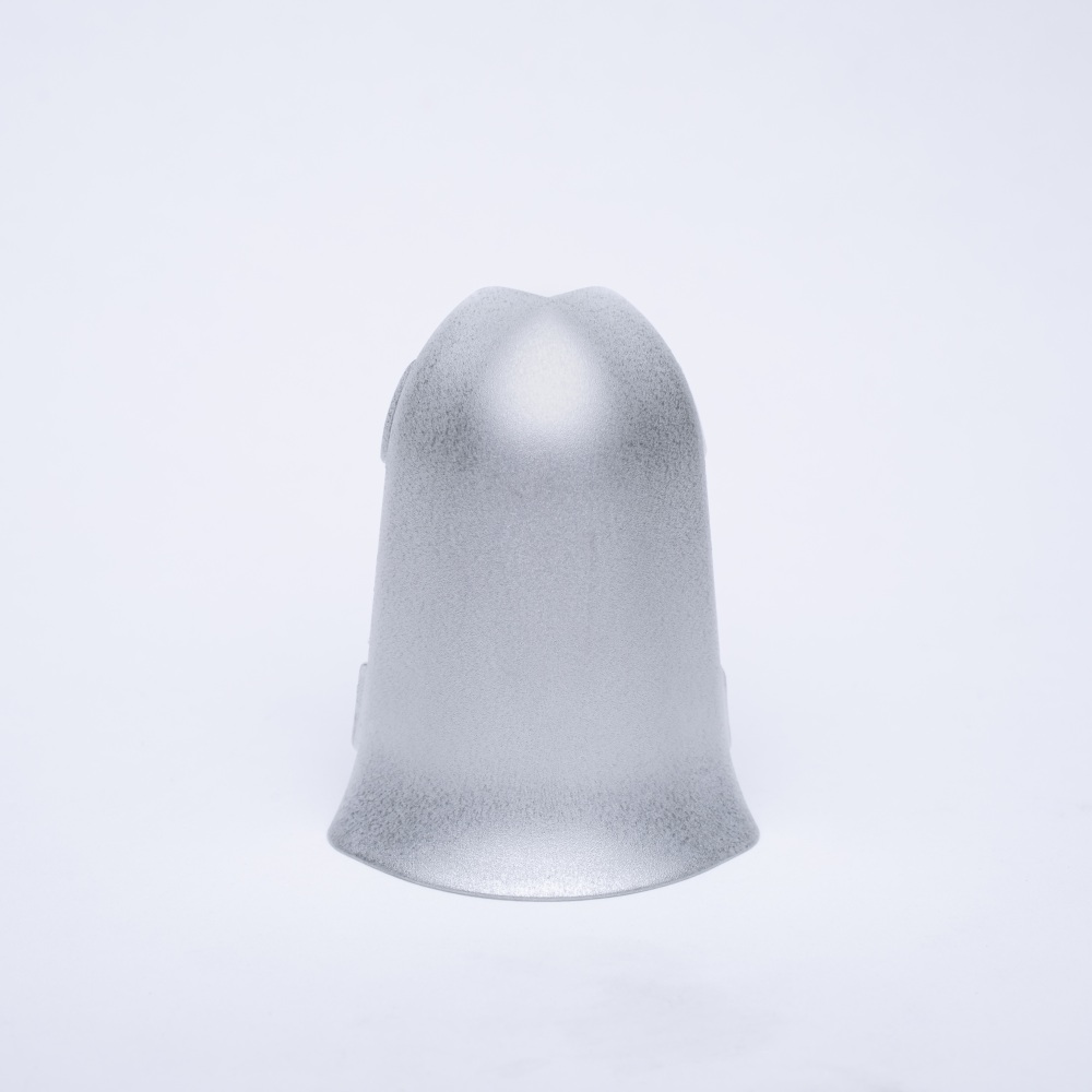 Angle extérieur pour plinthes en métal Aluminium brossé