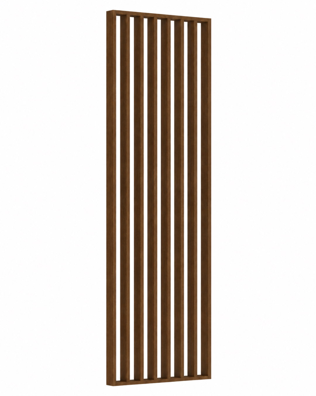 Separador de ambientes / pared de lamas 580 x 2750 x 65 mm Roble oscuro