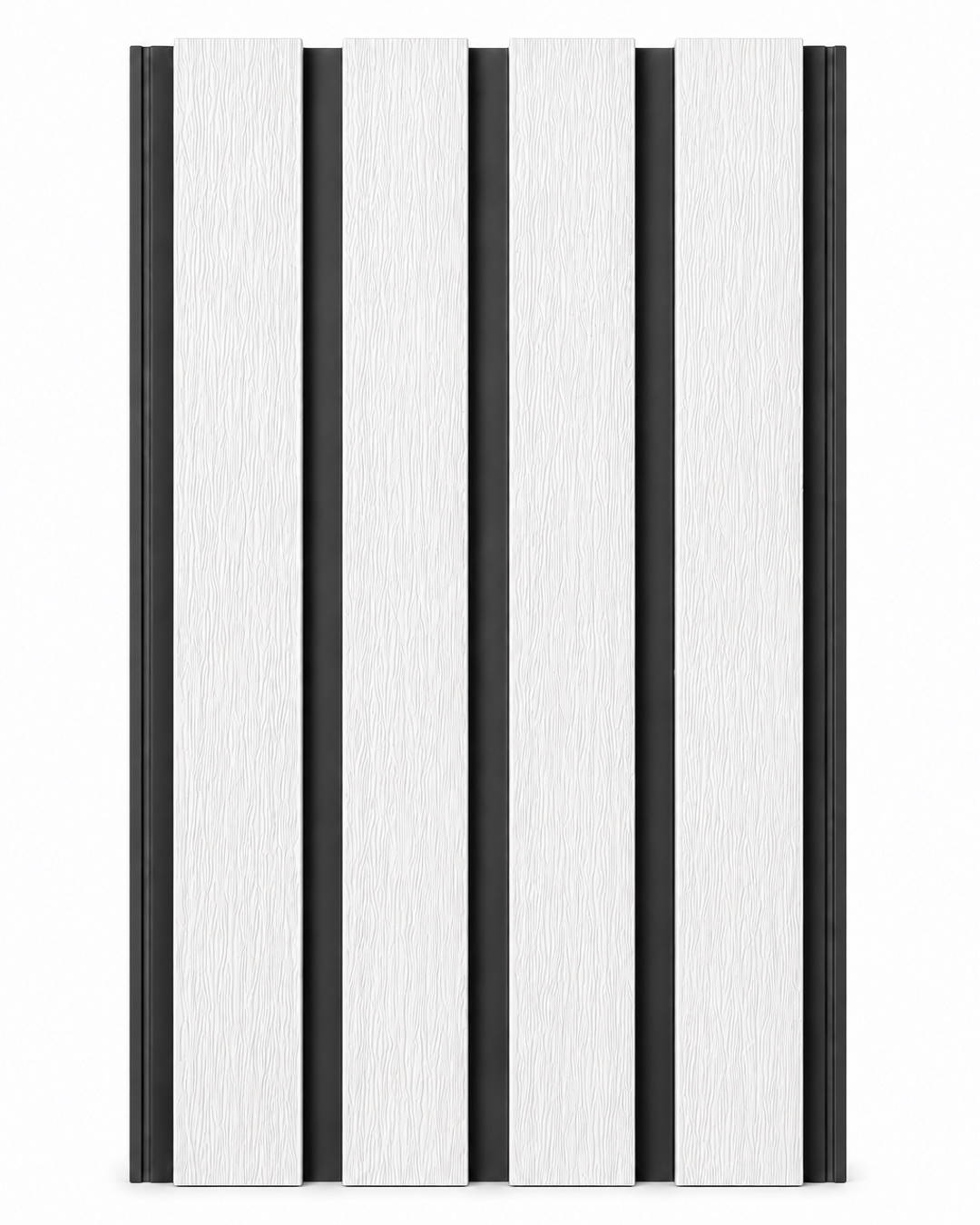 Panel de pared para exteriores de WPC - Blanco