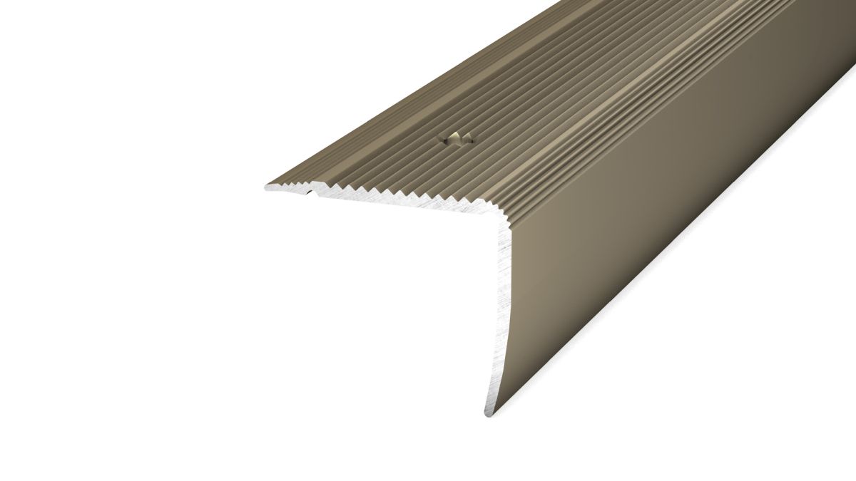 Prinz NOVA nez de marche 35 x 30 mm - N° 165 - Acier inoxydable mat - 500 cm