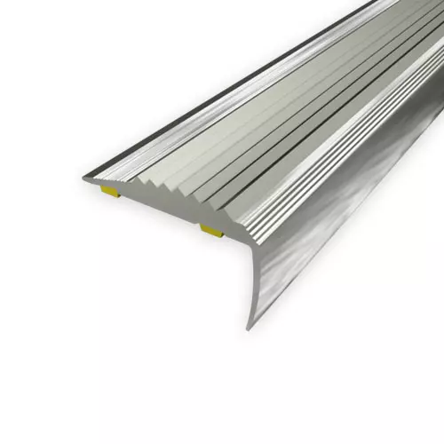 Treppenkante 40x20 mit Gummi-Einlage grau, 2,70 m