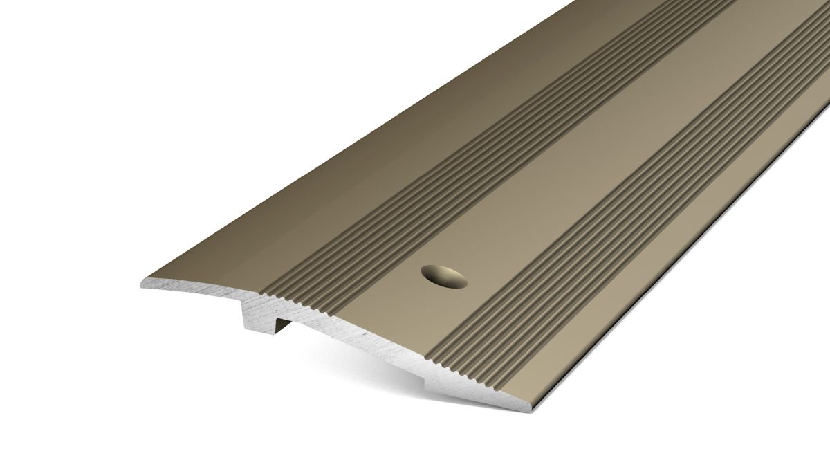 Profilé de rampe 38 mm inox mat - 2,70 m - pour revêtements 4-7 mm